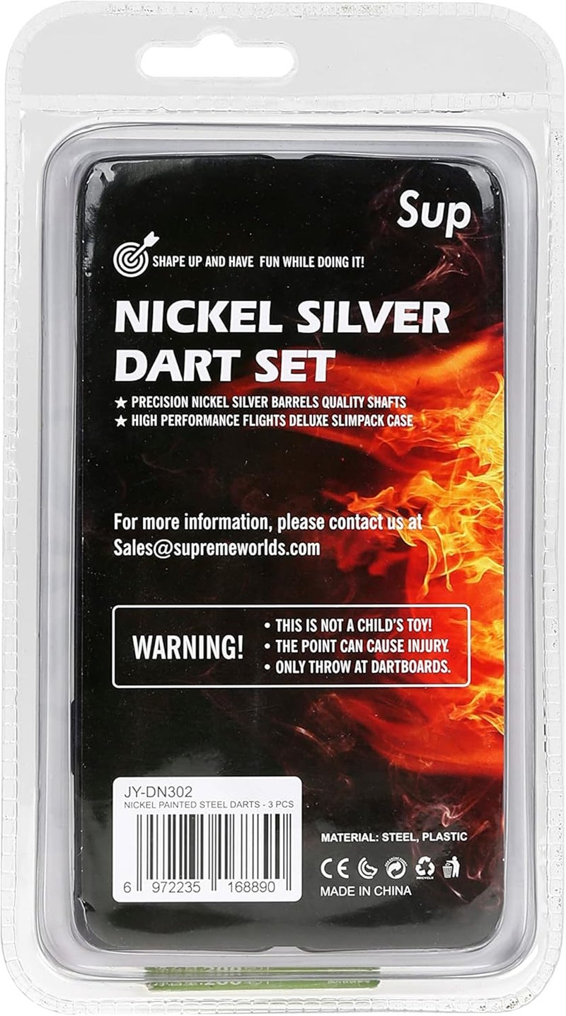 PolarB Supreme SUP Nickel Painted Steel Darts With Dart Case - 3 Pcs - Image 2